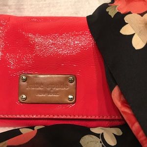 Hot pink Kate Spade patent leather chain strap bag